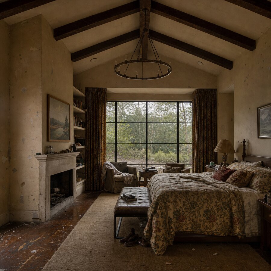 Bedroom — before renovation